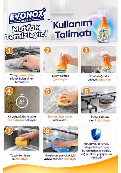 Clean Oxi Force Mutfak Temizleyici 750 Ml Tekli