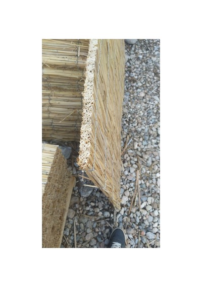 Doğal Ve Dayanıklı Pres Bambu Kamış Balkon Çatı Kaplama Kalınlık Çok Renkli