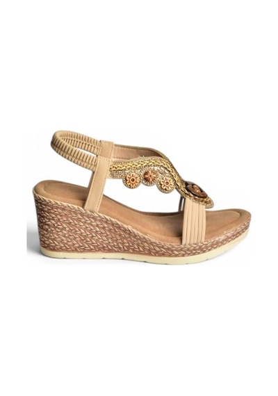 Fox Shoes Y274501609 Ten Dolgu Tabanlı Kadın Sandalet