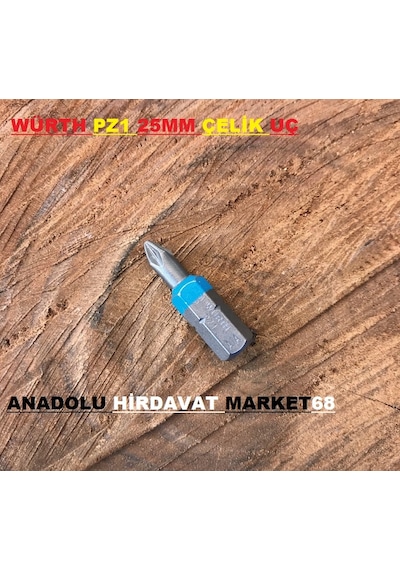 Würth Pz1 İnce Yıldız Bits Uç 25 Mm Cobalt Çelik Vida Sıkma Ucu