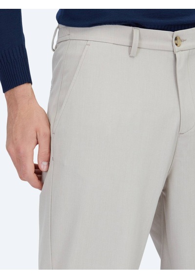Kip Bej Dokuma Jogging Fit Çevre Dostu Casual Pantolon Bej