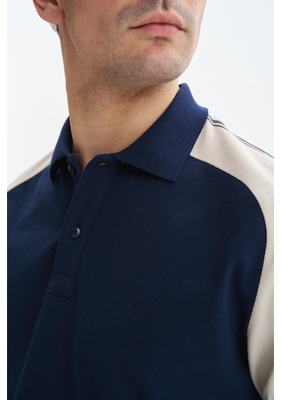 AR-MA Arma Erkek Regular Fit Basic % 100 Pamuk Pike Reglan Kollu Polo Yaka Tişört Y29374354602 Lacivert