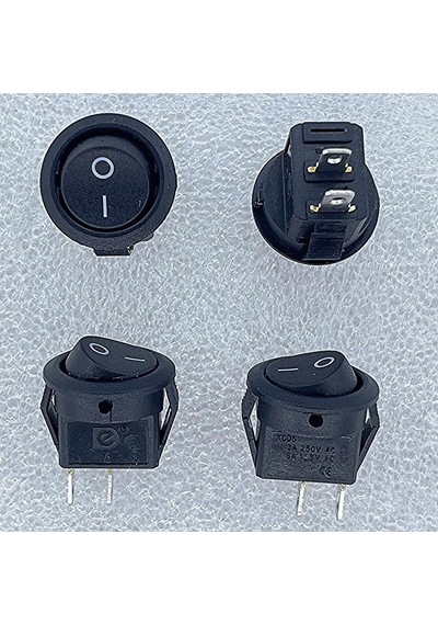 Ic-134e Siyah Yuvarlak Anahtar Işıksız On-off 2p