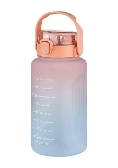 Vagon Life Pipetli Matara Turuncu Turkuaz 1500 Ml Vgn2213