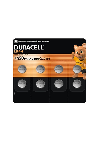 DURACELL LR44 Alkalin Özel Pil (8'li Paket)