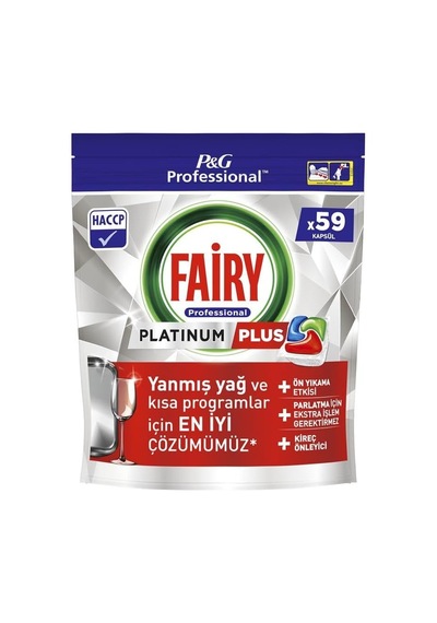 Fairy Professional Platinum Plus Bulaşık Kapsülleri, 59 Yıkama
