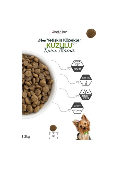 Anatolian Premium Kuzulu Küçük Irk Yetişkin Köpek Maması 4 KG