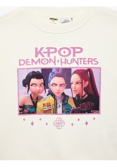 Koton Kpop Demon Hunters Baskılı Şardonlu Uzun Kollu Bisiklet Yaka Lisanslı Sweatshirt Ekru 7wkg10581ak Koton Kpop Demon Hunters Baskılı Şardonlu Uzun Kollu Bisiklet Yaka Lisanslı Sweatshirt Ekru 7wkg10581ak