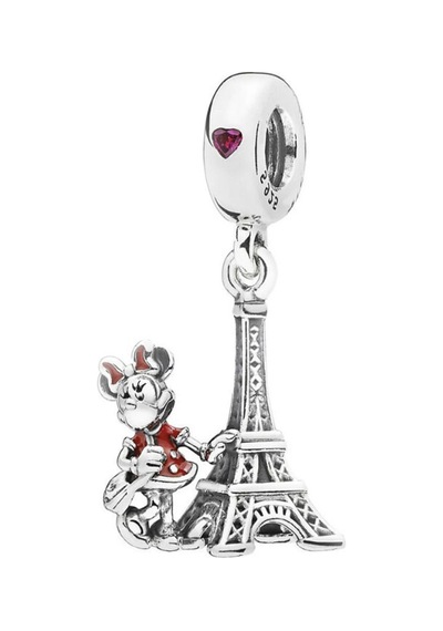 Nur Silver Minnie Ve Eyfel Kulesi Gümüş Charm Nur-bl00955