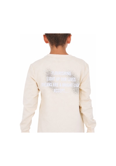 İrem Çocuk Giyim Erkek Çocuk Let The Yazılı Önü Sırtı Yazı Desenli Siyah Renk Sweatshirt Bej İrem Çocuk Giyim Erkek Çocuk Let The Yazılı Önü Sırtı Yazı Desenli Siyah Renk Sweatshirt Bej