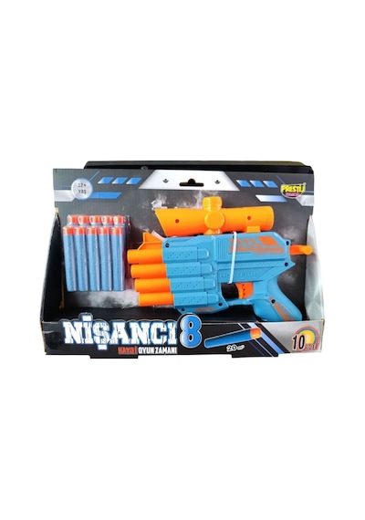 Prestij Oyuncak 4 Ağızlı Dart Atıcı Silah Fab.5757
