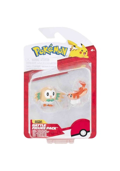 Pokemon Battle Figürler Rowlet + Tatsugırı