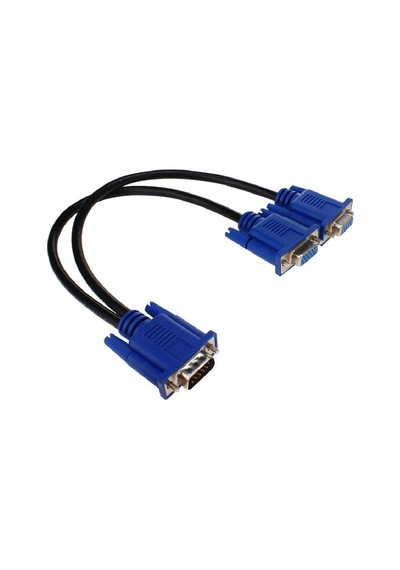Vga Y Kablo Vga Splitter Kablo 2 Li Vga Çoklayıcı Kablo 15Pin Vga
