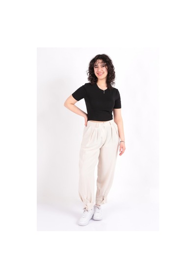 Puane 18160 Kadın Pantolon Ss 18160-66-R6164 Bej