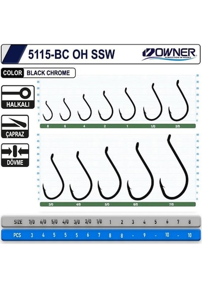 OWNER 5115-121 NO 2/0 OLTA İĞNESİ