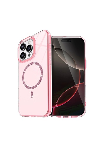 Apple iPhone Uyumlu 16 Pro Max Live Diamond Magsafe Kapak - Pembe Bzsxx00 1