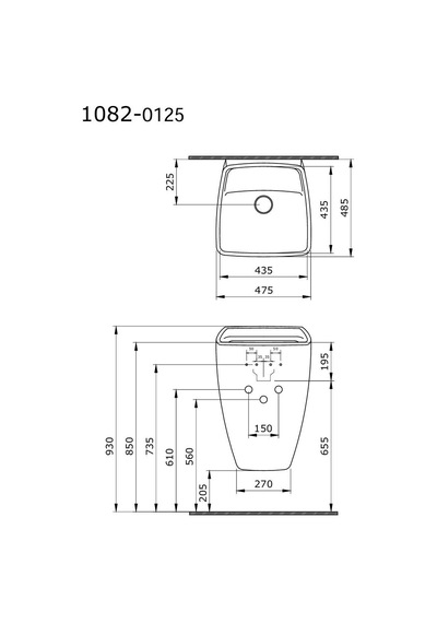 Bocchi Frenze Asma Monoblok Lavabo Mat Siyah - 1082-004-0125 Diğer