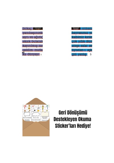 A Etika + Tuz Günleri + Okuma Sticker'ları