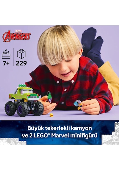 LEGO® ǀ Marvel Hulk Kamyonu, Thanos'a Karşı 76312 - 7 Yaş ve Üzeri Çocuklar için Süper Kahraman İçeren Yaratıcı Oyuncak Yapım Seti (229 Parça) LEGO® ǀ Marvel Hulk Kamyonu, Thanos'a Karşı 76312 - 7 Yaş ve Üzeri Çocuklar için Süper Kahraman İçeren Yaratıcı Oyuncak Yapım Seti (229 Parça)
