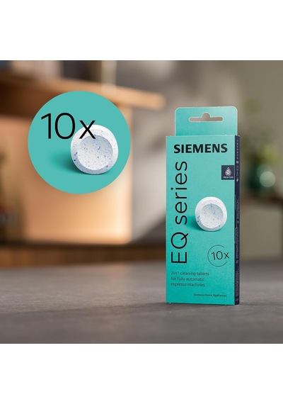 Siemens Tz80001a Temizleme Tabletleri, 10 Adet, Kahve Yağı Kalınt