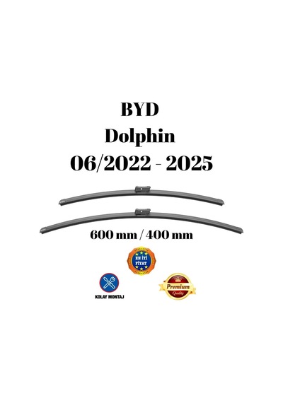 Byd Dolphin 2022 2023 2024 2025 Uyumlu Ön Cam Silecek Süpürgesi Takımı 600/400mm Silbak Sb2416c