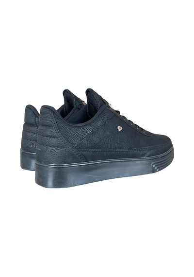 Erkek Günlük Yumuşak İç Astarlı Şık Sneaker Spor Ayakkabı Siyah-siyah Siyah