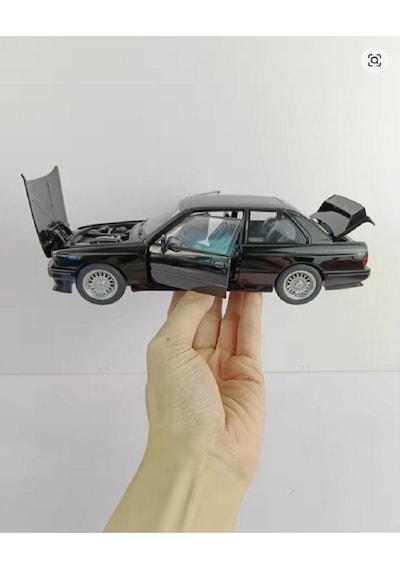 1988 Bmw M3 E30 1:24 Diecast Metal Model Araba Koleksiyon Siyah