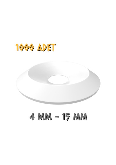 Made Plastik Vida Pulu Kalın 4x15 Mm. - 1000 Adet 4 MM
