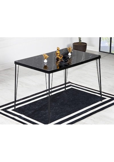 Avvio Arya 4 Kişilik 80x120 Yemek Masası Takımı-mutfak Masası Takımı-siyah Mermer Oval Kenar Siyah Avvio Arya 4 Kişilik 80x120 Yemek Masası Takımı-mutfak Masası Takımı-siyah Mermer Oval Kenar Siyah
