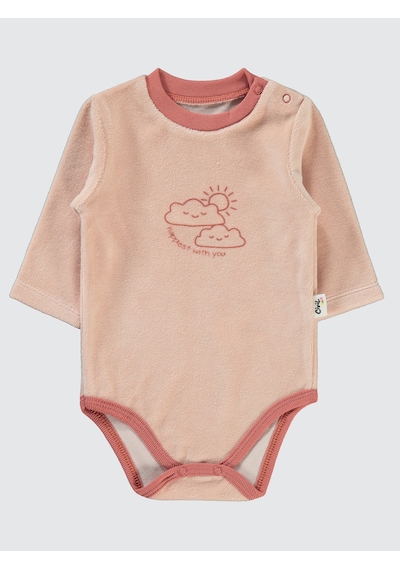 Civil Baby Kız Bebek Çıtçıtlı Badi 1-18 Ay Pudra Pudra