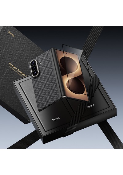 Galaxy Z Fold 8 Ultra Benks Armorair Armorgrid Grand Combo Üçlü Set Karbon Kapak + Film Siyah