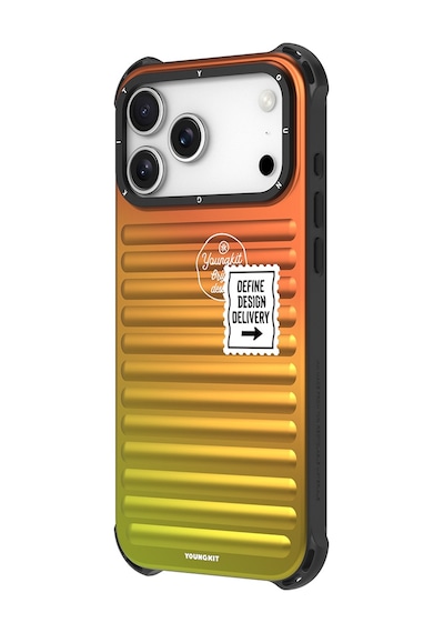 Apple Uyumlu iPhone 17 Pro Max Kılıf Youngkit The Secret Color Serisi Kapak Turuncu