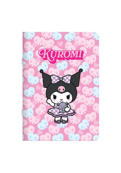 Kuromi 18,5 26 40 Yp.çiz.tel Dikişli Defter - Pembe Çok Renkli