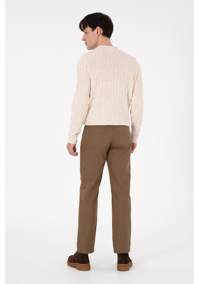 U.s. Polo Assn. Erkek Haki Pantolon Kanvas-chino 50291178-vr027 Haki