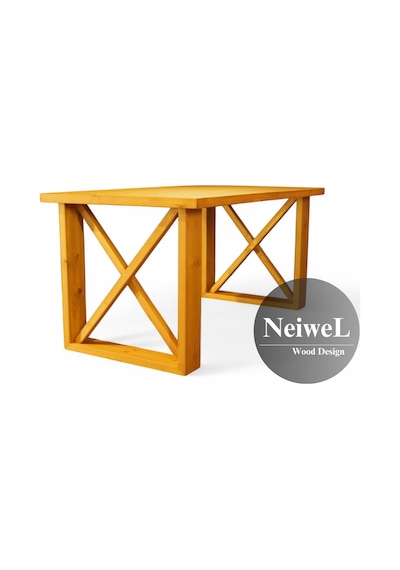 Neiwel Vean Doğal Ahşap Toplantı Masası x 80 x 140 Açık Ceviz