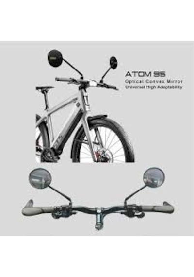 Lexis Atom 75 Universal Optik Geniş Açılı Bisiklet/e-bike/e-scooter/atv/motosiklet Aynası
