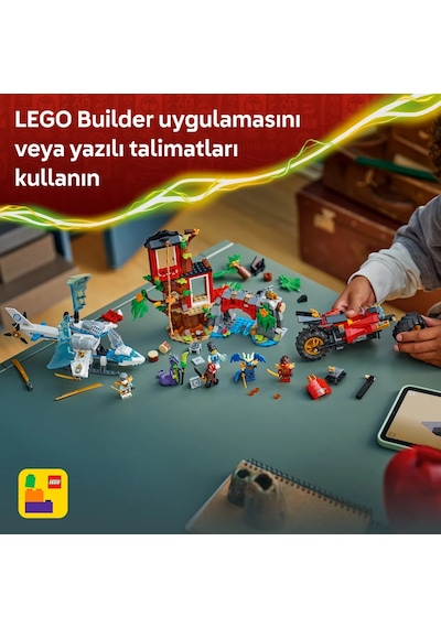 LEGO® NINJAGO® Ninja Aracı Ağaç Ev Savaşı 71857 - 7 Yaş ve Üzeri Çocuklar için 6 Minifigür İçeren Oyuncak Yapım Seti (642 Parça)