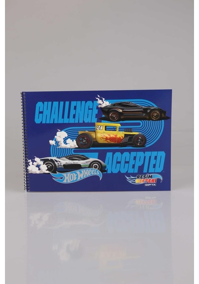 Yeni Sezon Lisanslı Hot Wheels Resim Defteri 17x24 Cm 15 Yaprak Altın