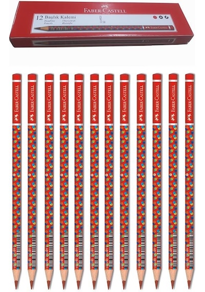 Faber-Castell Kırmızı Başlık Kalemi Bubble 12 Adet