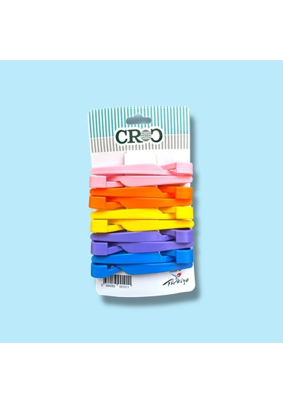 Croc Plastik Saç Pensi 10lu - Profesyonel - Kuaför Tipi, Ergonomik, Pratik