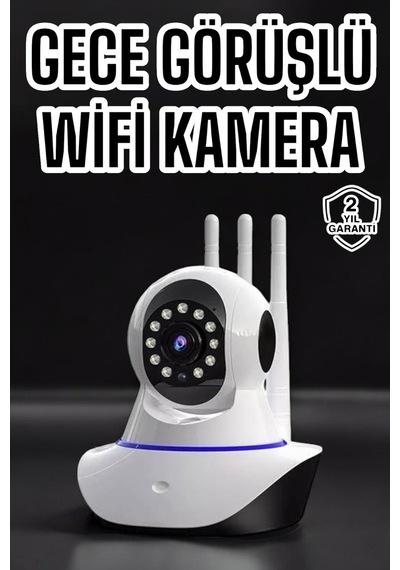 Ev Kamerası Wifi Kamerası Video Kayıt Çift Yönlü Hareket Sensörü Bebek Renkli