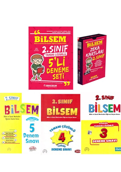 Zeki Çocuk Data Markaj 2.sınıf Bilsem Deneme Sınavı Ve Zeka Kartl