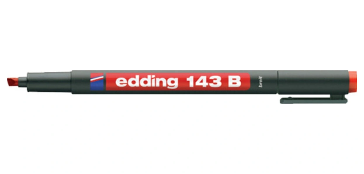 Asetat Kalemi Permanent B Seri 1-3 Mm Kırmızı 143 B