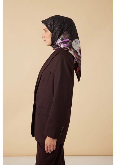 Maisa Susen Tivil İpek Eşarp 90 90 Cm - Bordo 4982