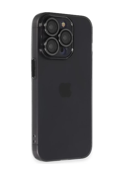 Newface Apple İphone 13 Pro Max Kılıf Luko Lens Silikon - Siyah