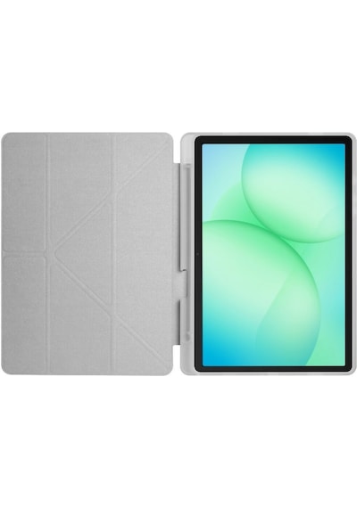 Samsung Galaxy Tab A11 Plus Kılıf Uyumlu Standlı Kalem Bölmeli Akıllı Trifolding Kapak Sm-x230 Space Grey