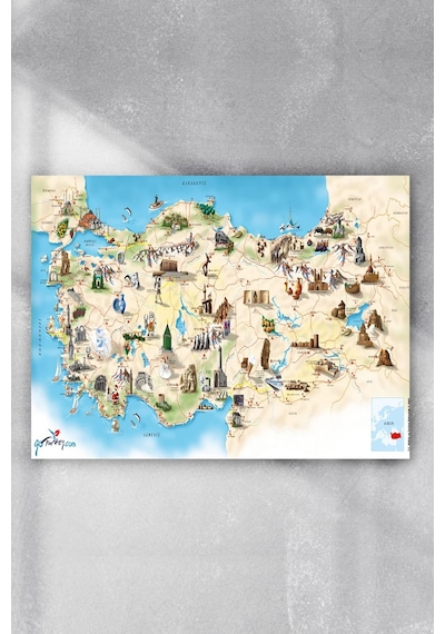 Türkiye Haritası Eğitim Posteri 3