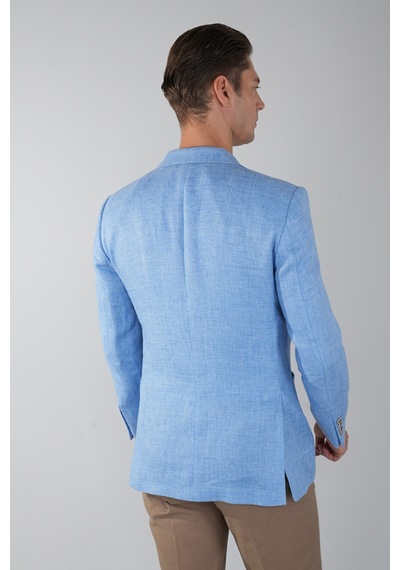 Bisse Erkek Platinum Regular Fit Keten Ceket Açık Mavi Pck25y25009 D33 Açık-mavi