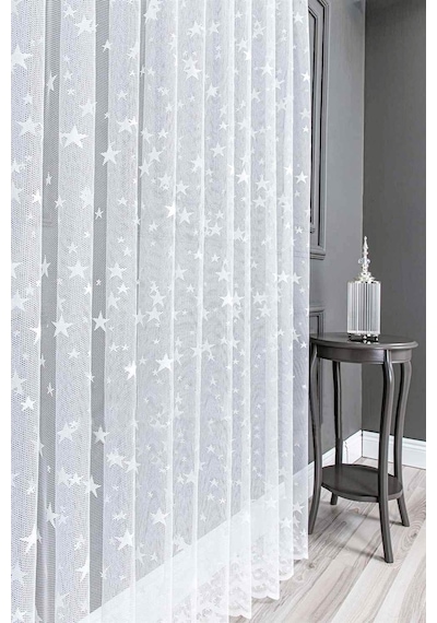 Evdepo Home Kullanıma Hazır Örme Tül Perde (541909320)