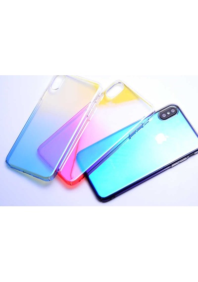 Apple Uyumlu iPhone XS Max 6.5 Kilif Renkli Gökkusagi Transparan Kapak 486423657
